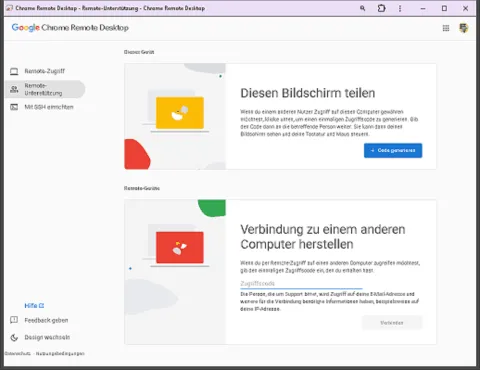 Chrome Remote Desktop